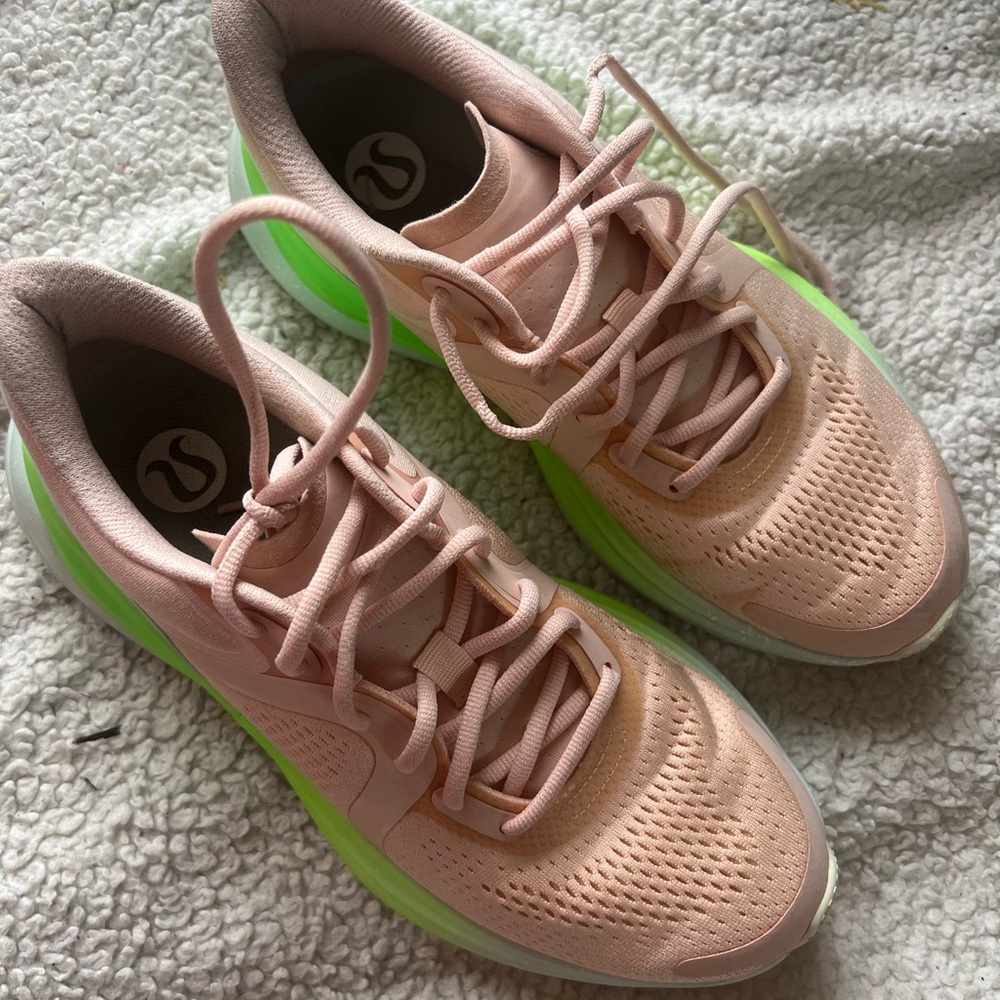 lululemon athletica Women's Pink and Green Running Shoes
